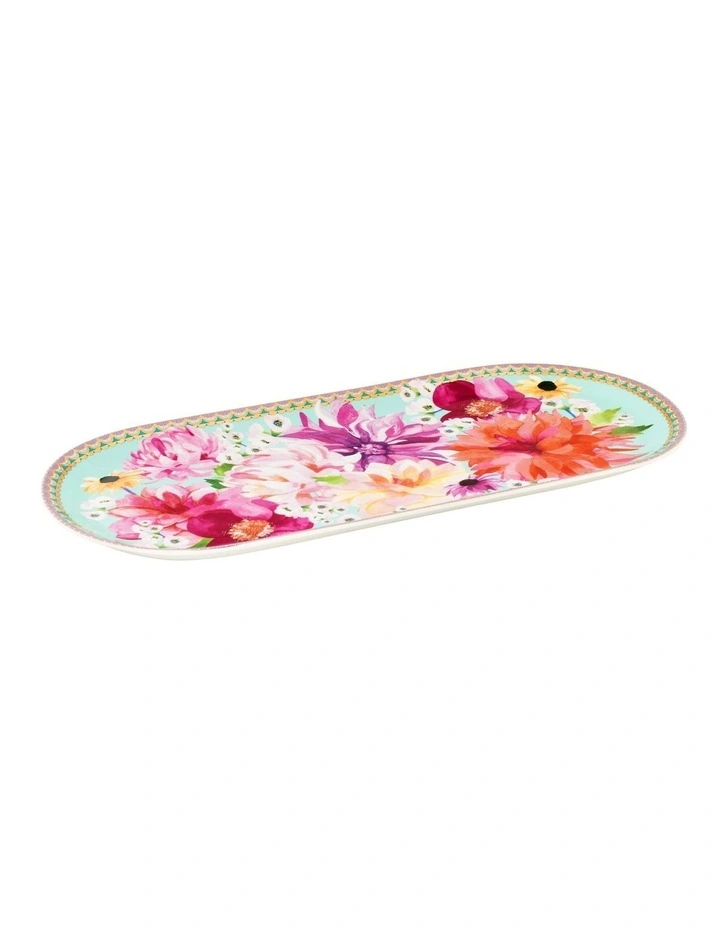Dahlia Daze Platter 33x15cm Gift Box in Multi