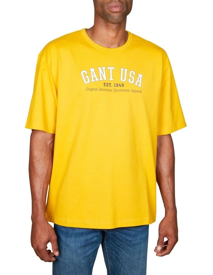 USA T-shirt in Sunflower Yellow