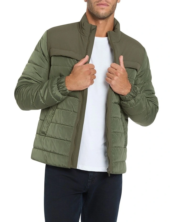 Erwin Puffer Jacket in Khaki
