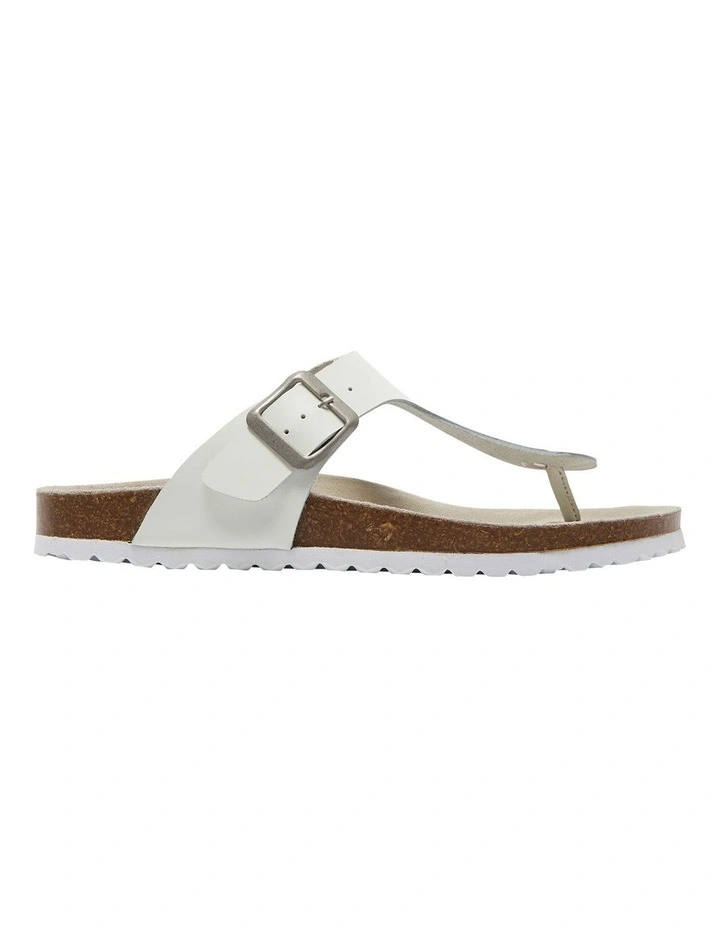 Fresno Sandals in White Leather