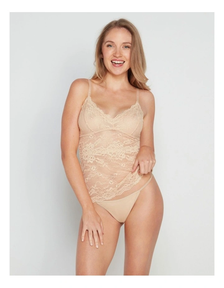 My Fit Lace Camisole in Frappe