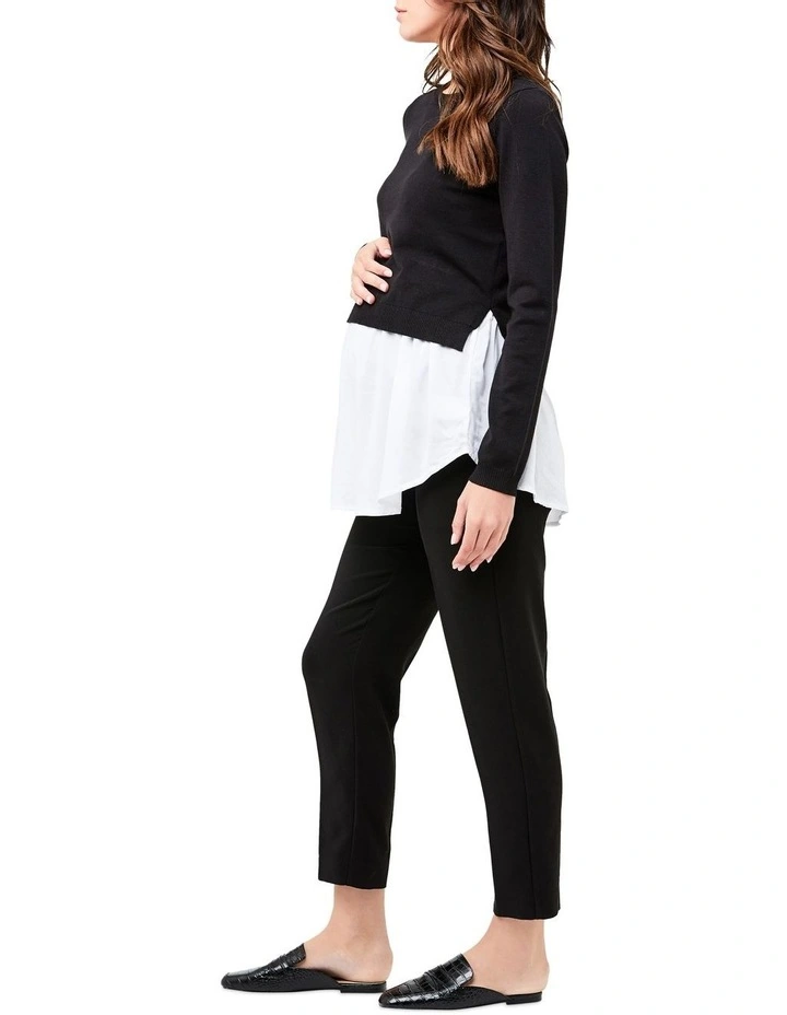 Pia Nursing Knit in Black