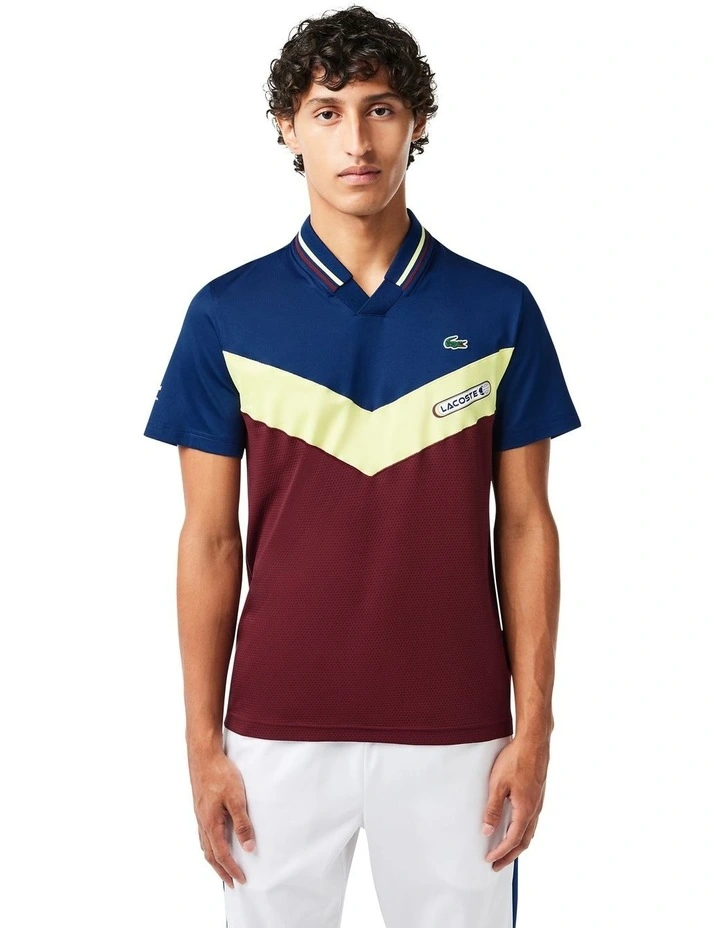 DM Tech Ultra Dry Polo Shirt in Methylene/Limeira