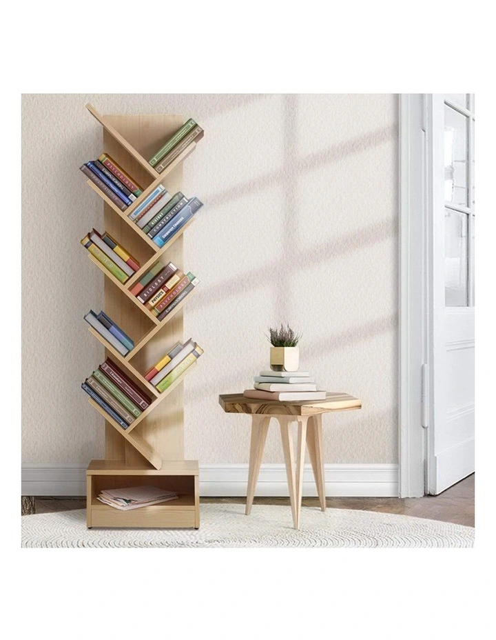 9-Tier Tree Bookshelf in Echo Oak