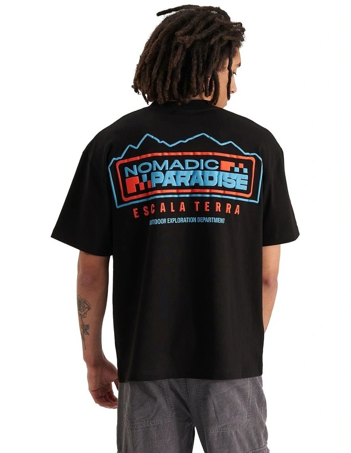Escala Street Tee in Jet Black