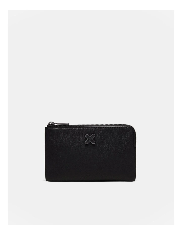 Hendrix Small Pouch in Black Gunmetal