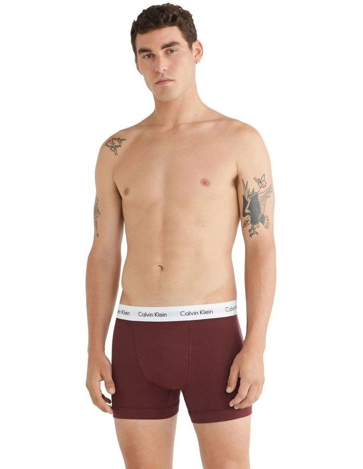 Cotton Stretch Trunks 3 Pack in Multi