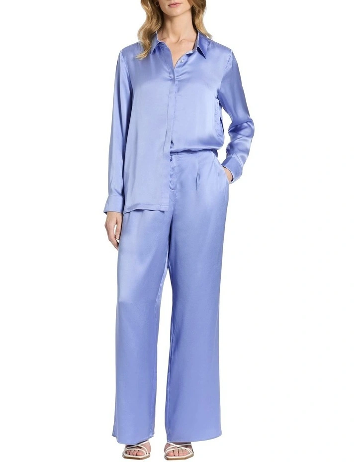 Archie Silk Shirt in Hydrangea