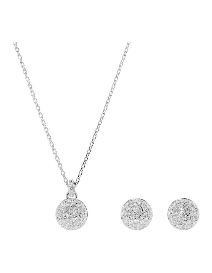 Meteora Set Rhodium Plated in White
