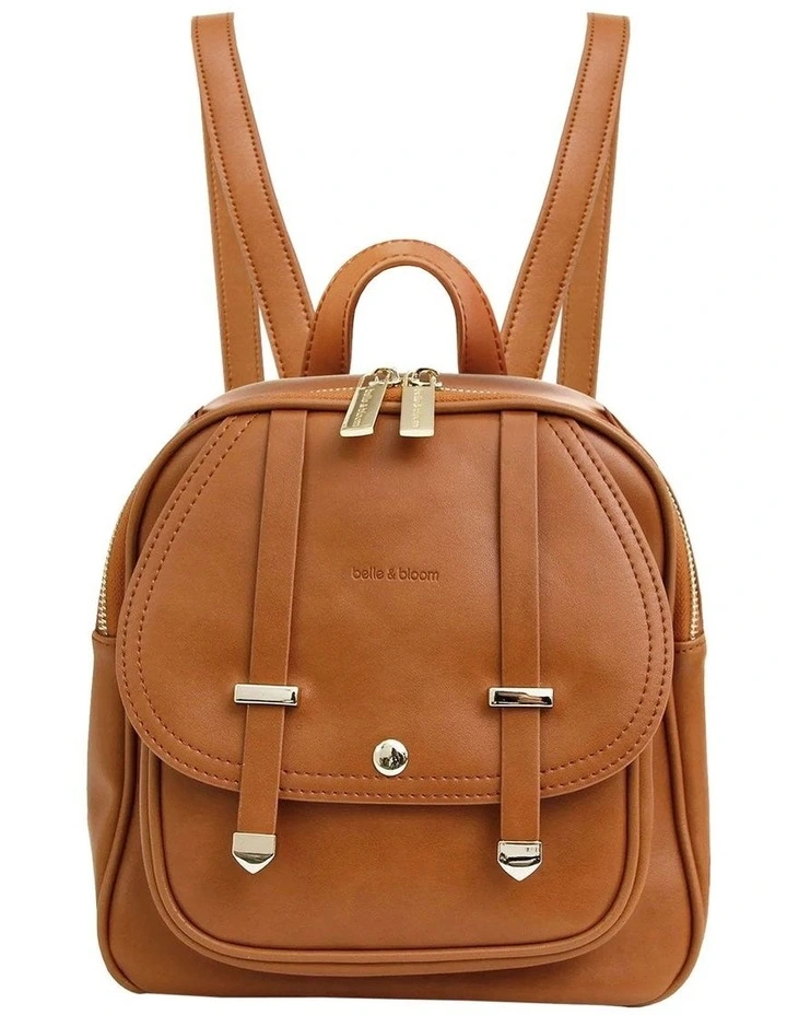 Camila Leather Backpack in Brown