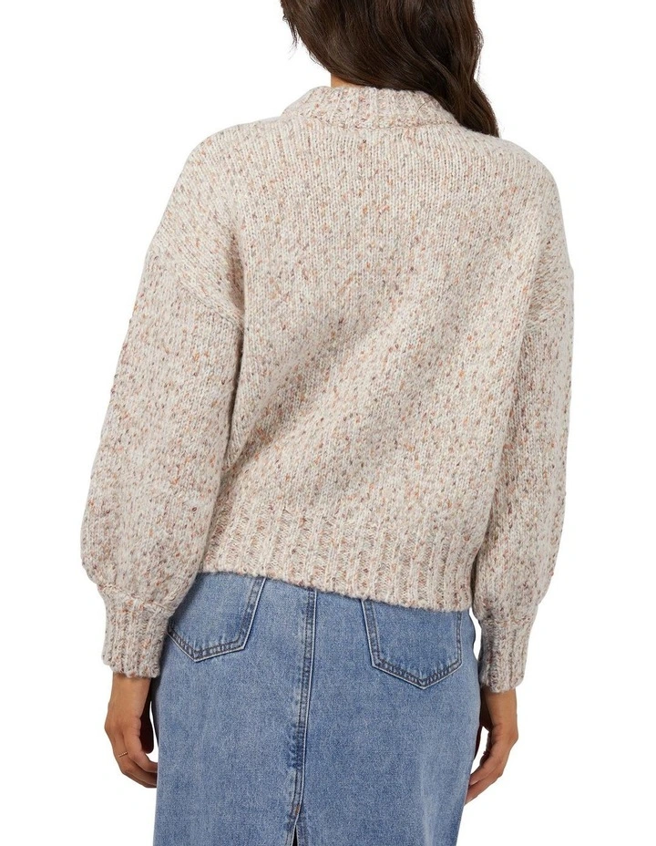 Daphne Knit Crew Sweatshirt in Multicolour