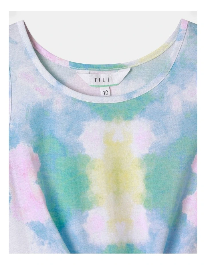 Tie Front Singlet in Rainbow