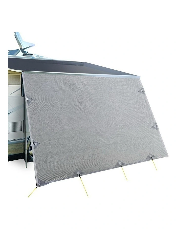 4.6m x 1.95m Caravan Shade Privacy Screen in Grey