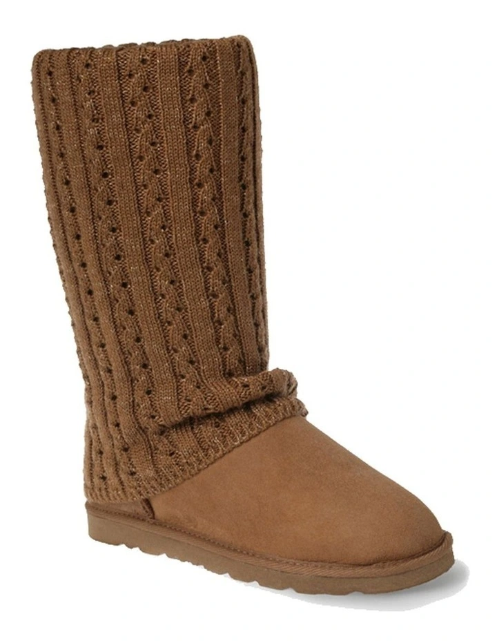 Ugg Cardy Socks in Glitter Chestnut