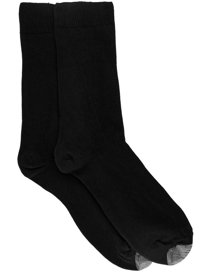 Loose Top Socks in Black