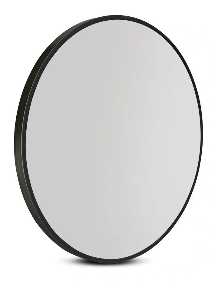 Round Wall Mirror 60cm in Black