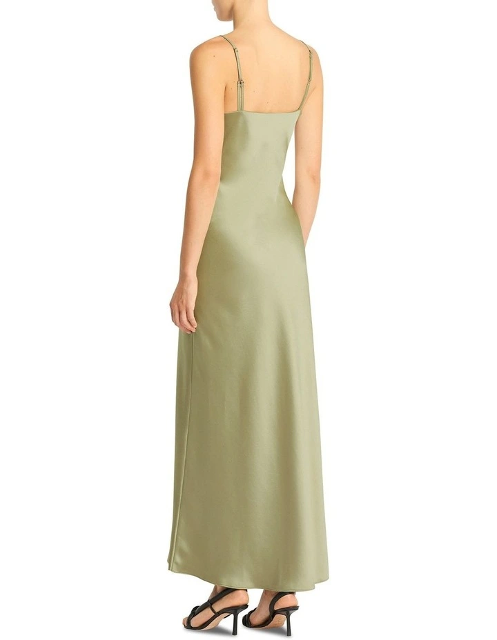 White Mariposa Dress in Pale Bronze