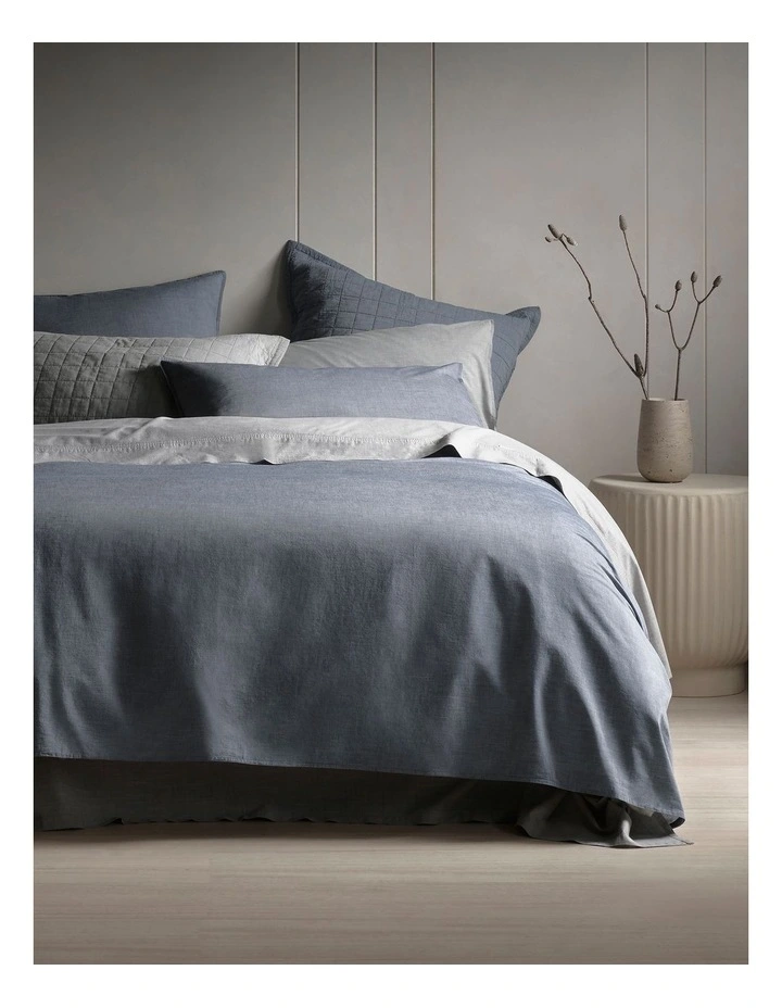 Reilly Quilt Cover Set in Atlantic