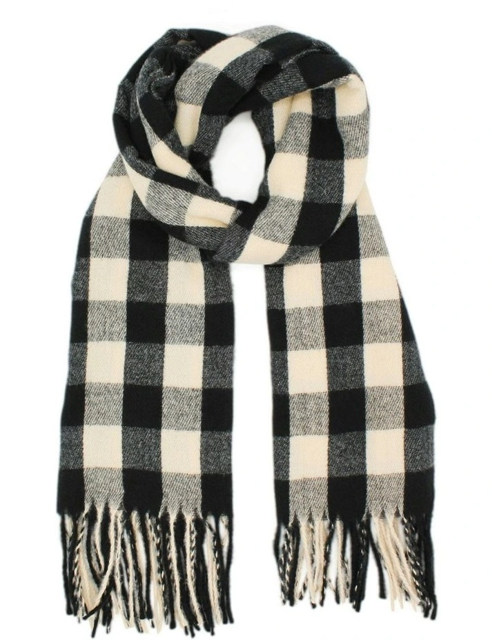 Nyssa Scarf in Ivory/Black