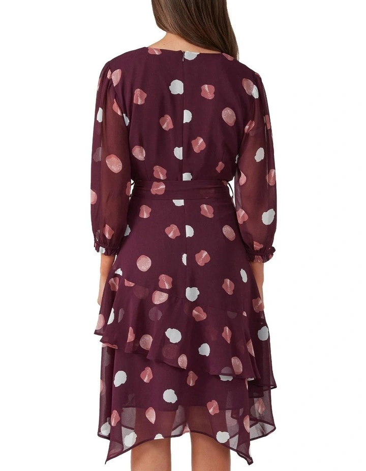 Begin Again Asymm Dress in Purple