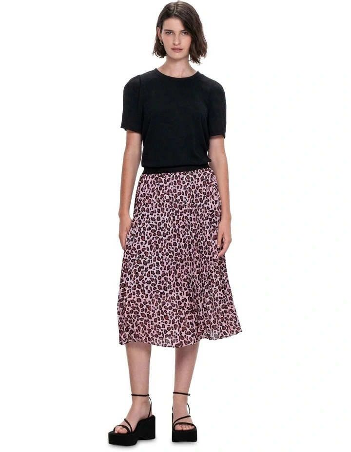 Animal Skirt in Cameo Pink