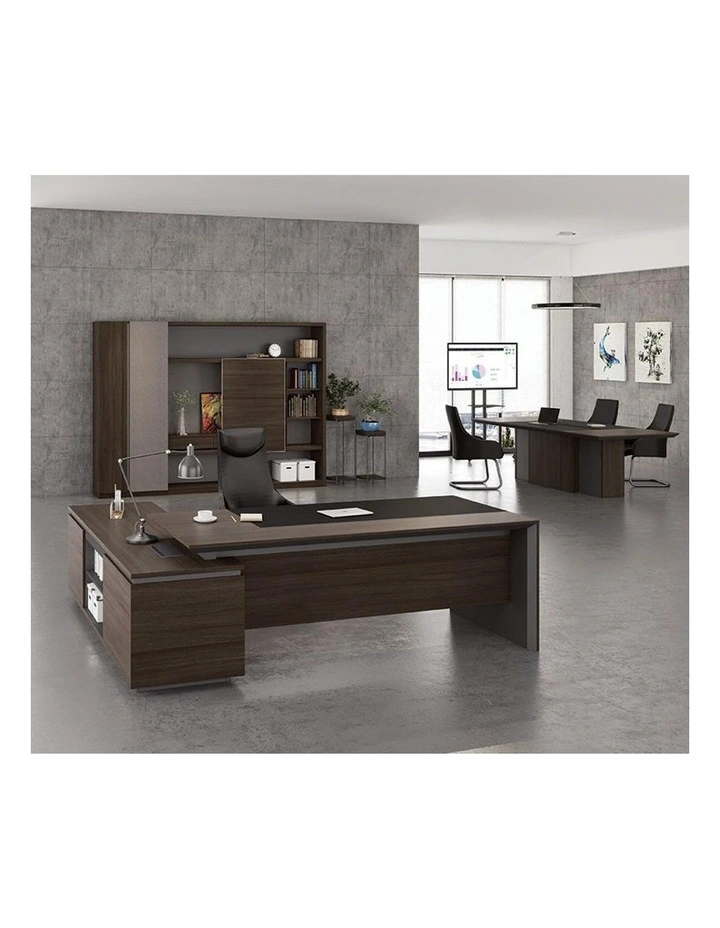 Carter Display Cabinet 2.4M Coffee & Grey