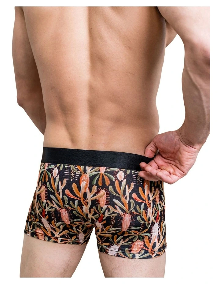 Grass Tree Black Bamboo Underwear in Black Multi