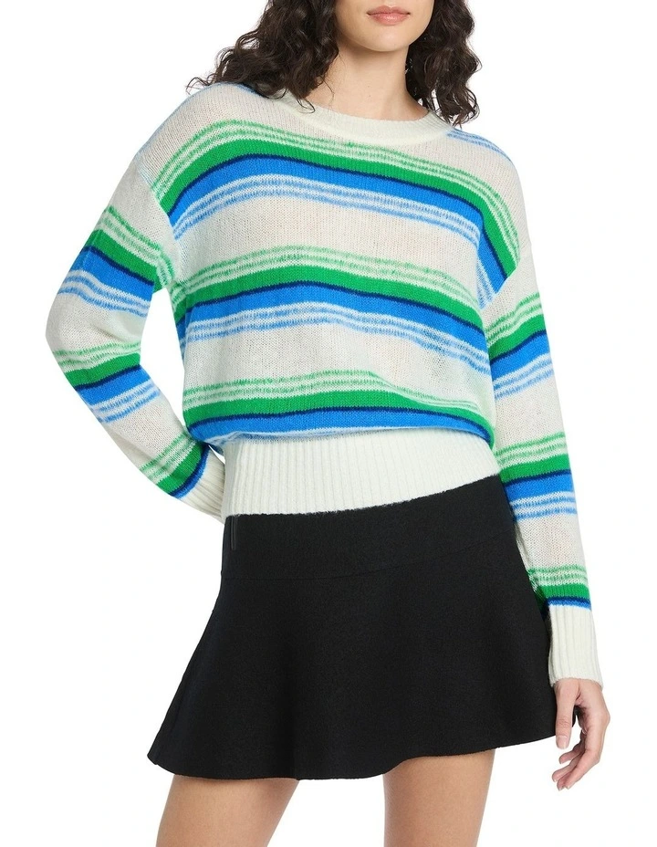 It's My Life Stripe Knit in Ivory Stripe
