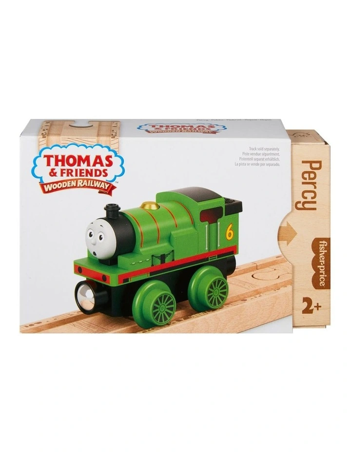 Wooden Railway Percy Engine in Multi