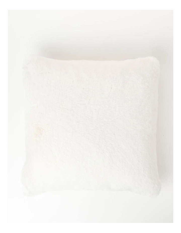 Amelie Fur Cushion in Cream