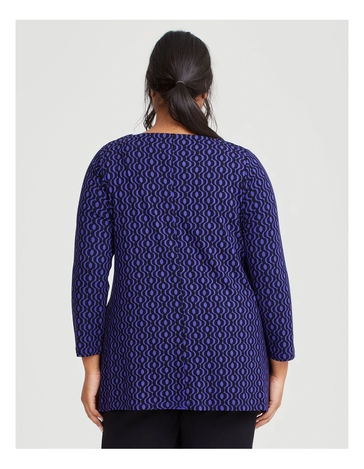 Natural Geo Mod Top in Print