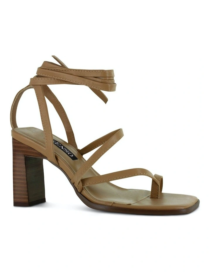 Pica Heeled Sandals in Camel