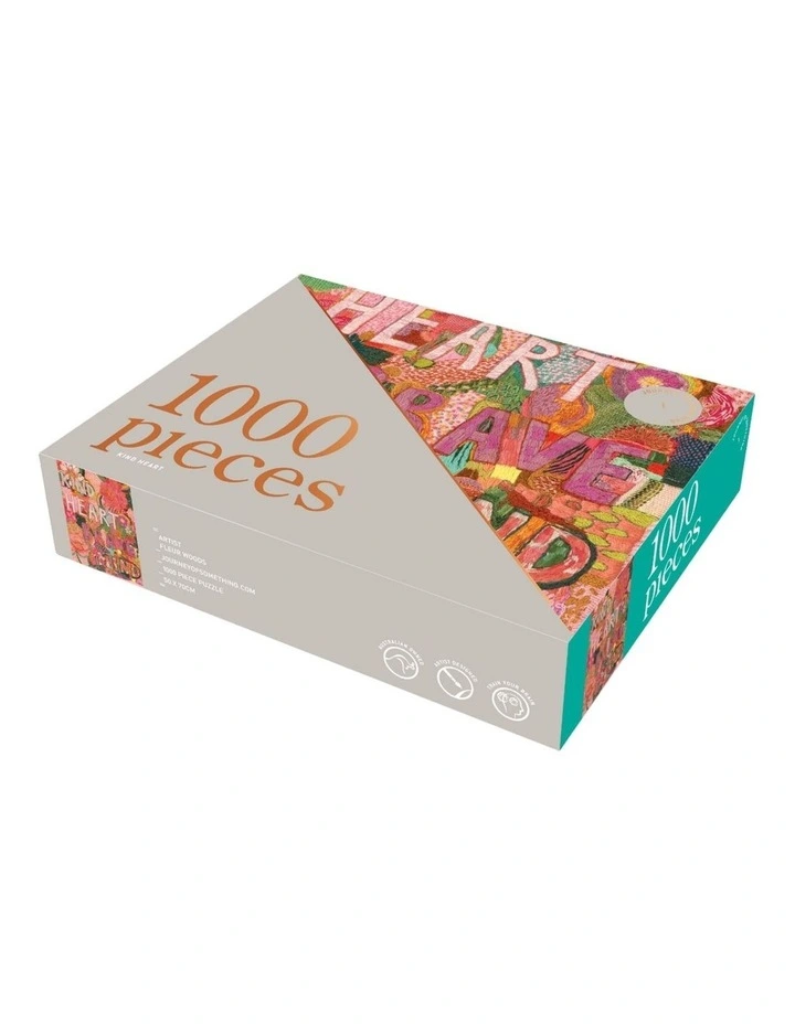 1000 Piece Puzzle Kind Heart by Fluer Wood