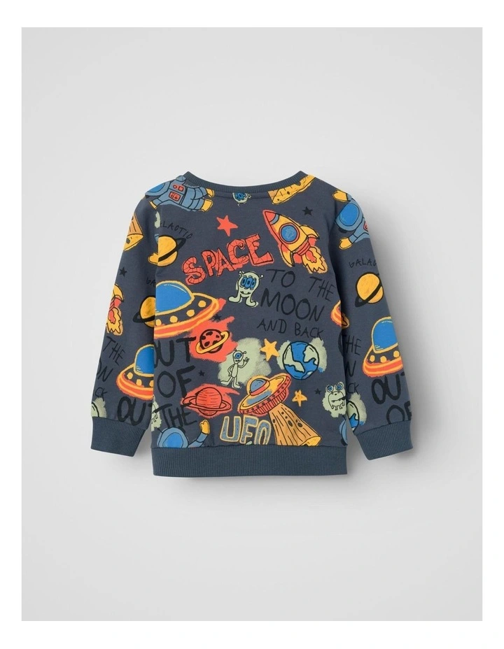 Nelson Space Sweatshirt in India Ink