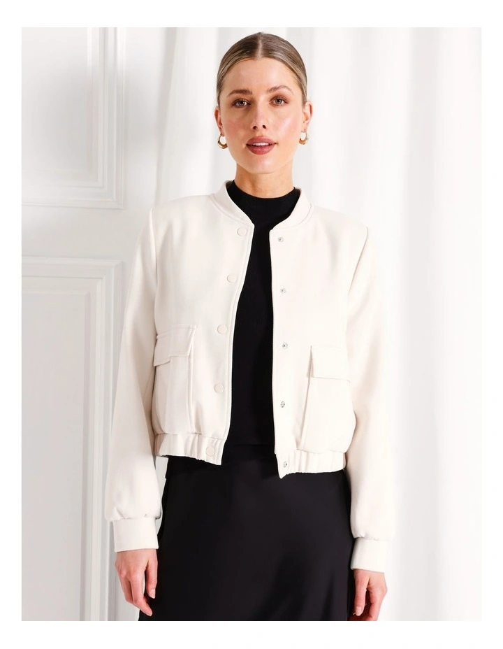 Bomber Jacket in White