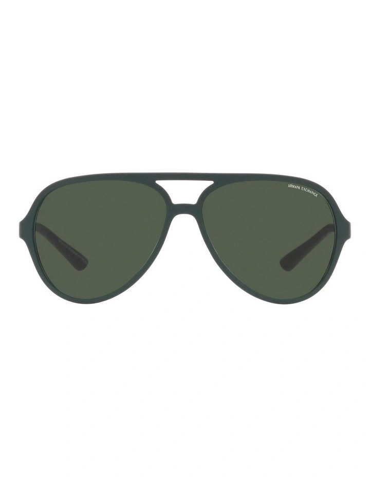 Polarised AX4133S Sunglasses in Green