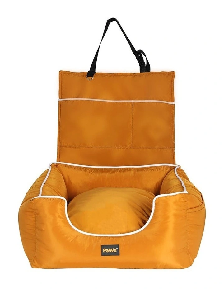 Waterproof Washable Pet Car Seat Large in Orange