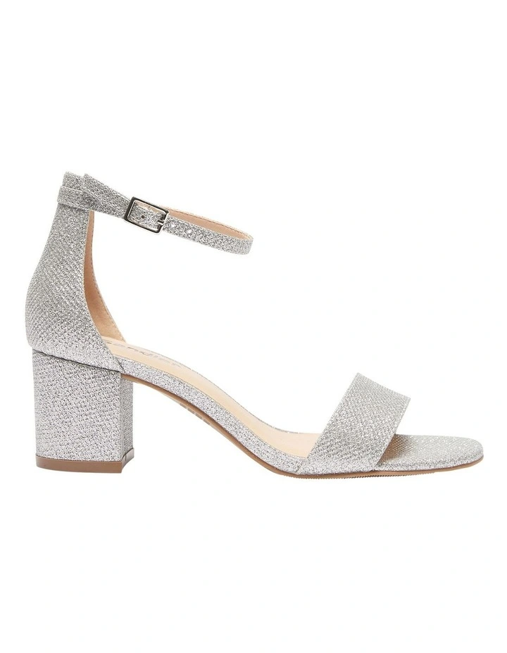 Harmony Sandals In Silver Fabric