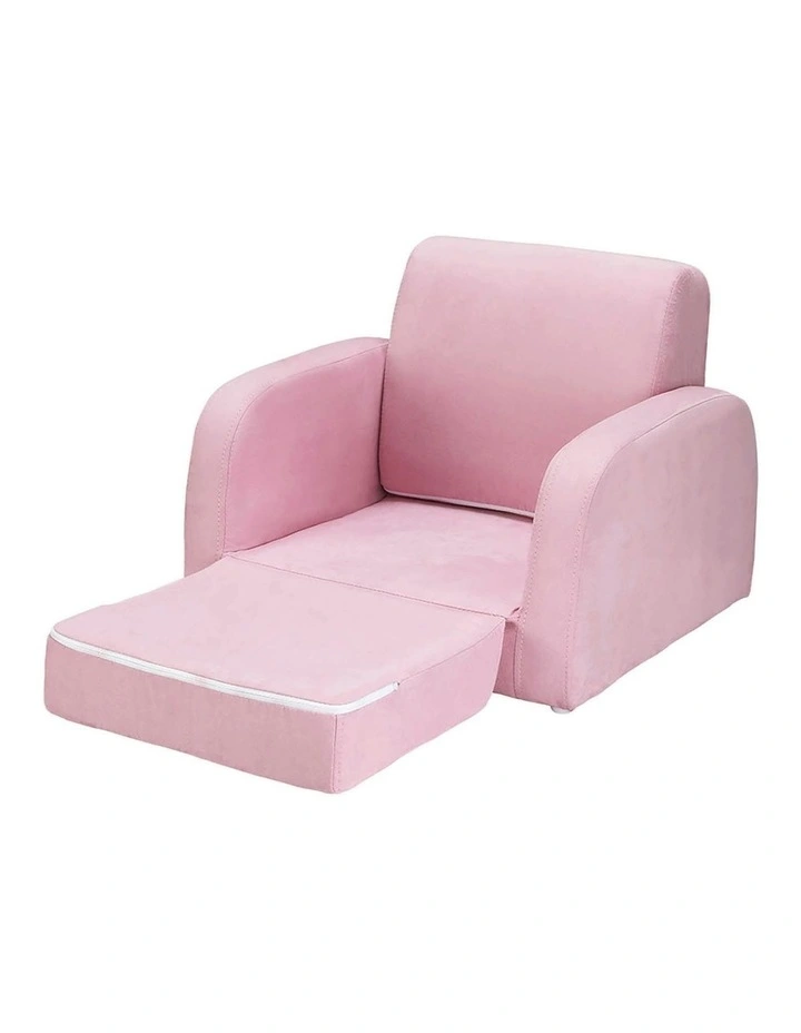 2 Seater Lounger Armchair Sofa in Soft Pink