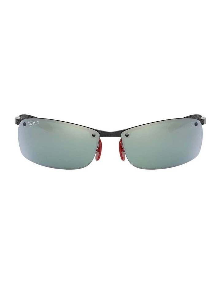 RB8305M Scuderia Ferrari Black Polarised Sunglasses