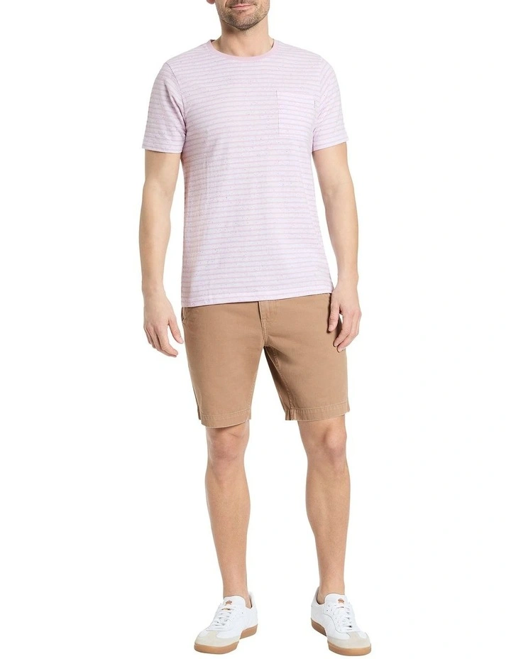 Louis Stripe Tee in Orchid Stripe