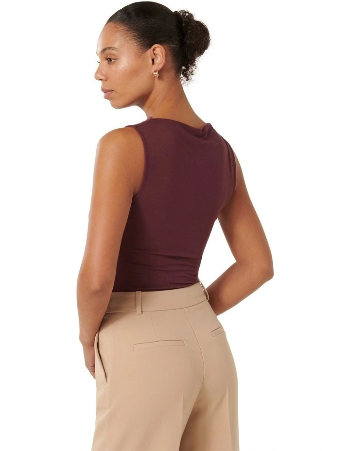 Belle Gathered Top in Red