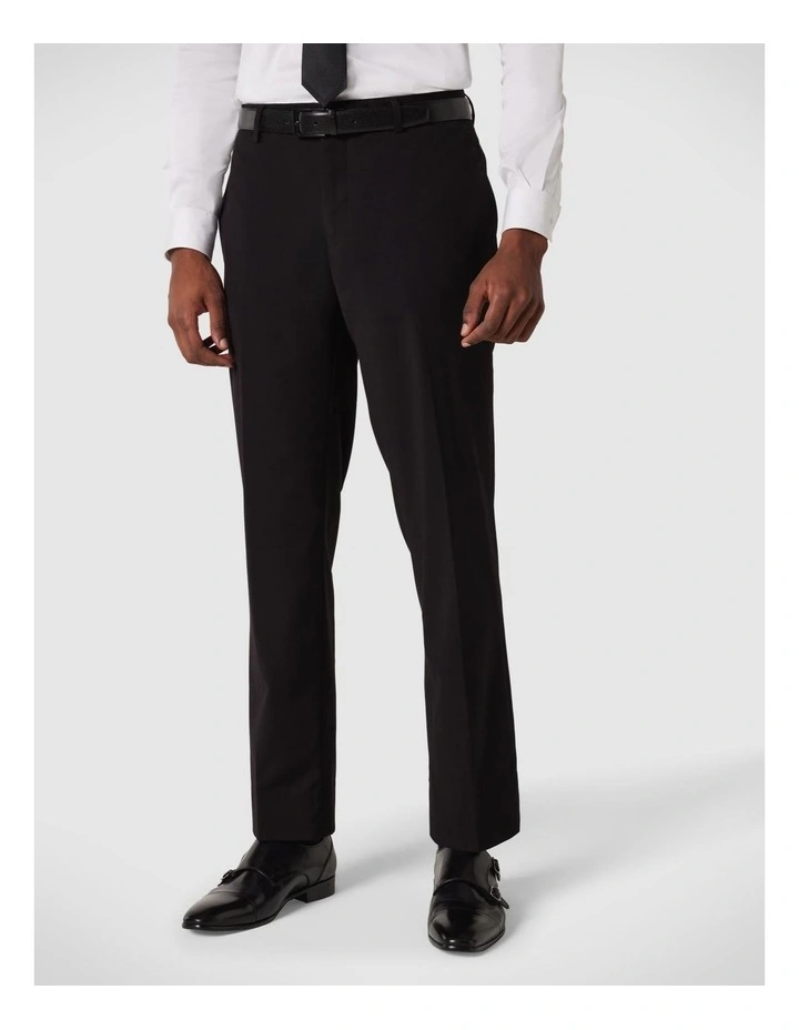 Regular Stretch Tailored Pant in Black