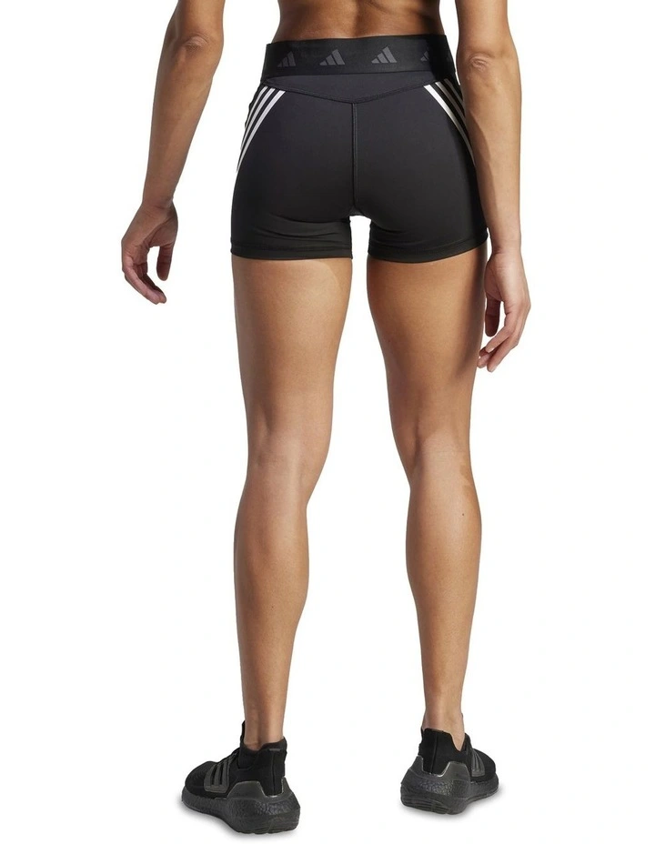 Techfit Hyperglam 3-Inch Shorts in Black/Carbon