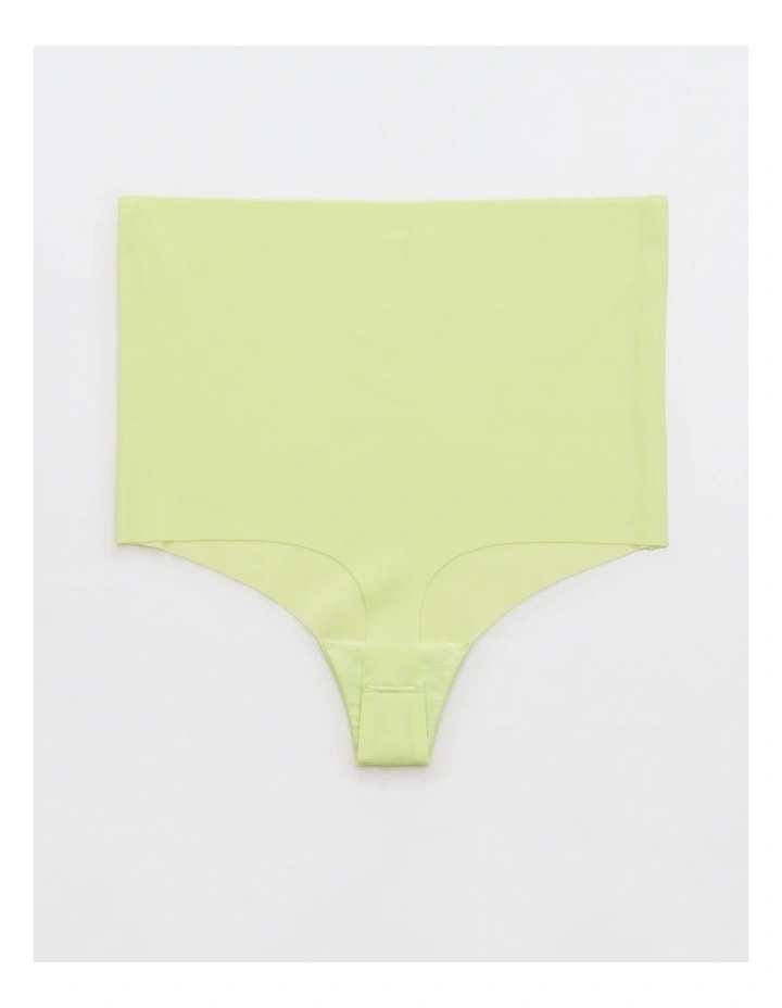 Smoothez No Show Xtra High Rise Thong Underwear in Sharp Green