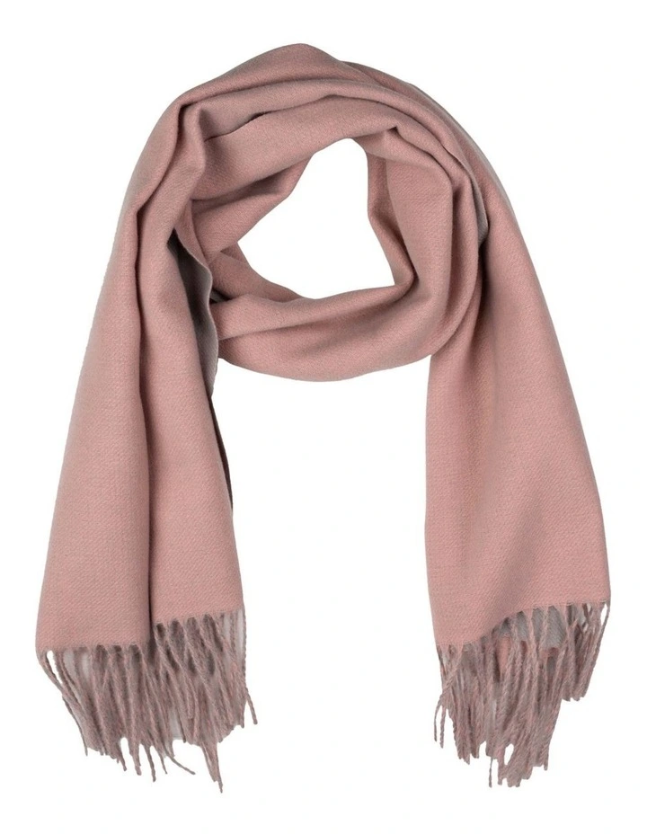 Two-tone Twill Scarf in Pink/Grey