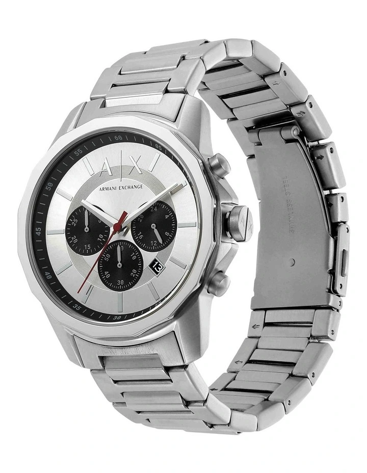 Chronograph Stainless Steel AX1742 Watch in Silver