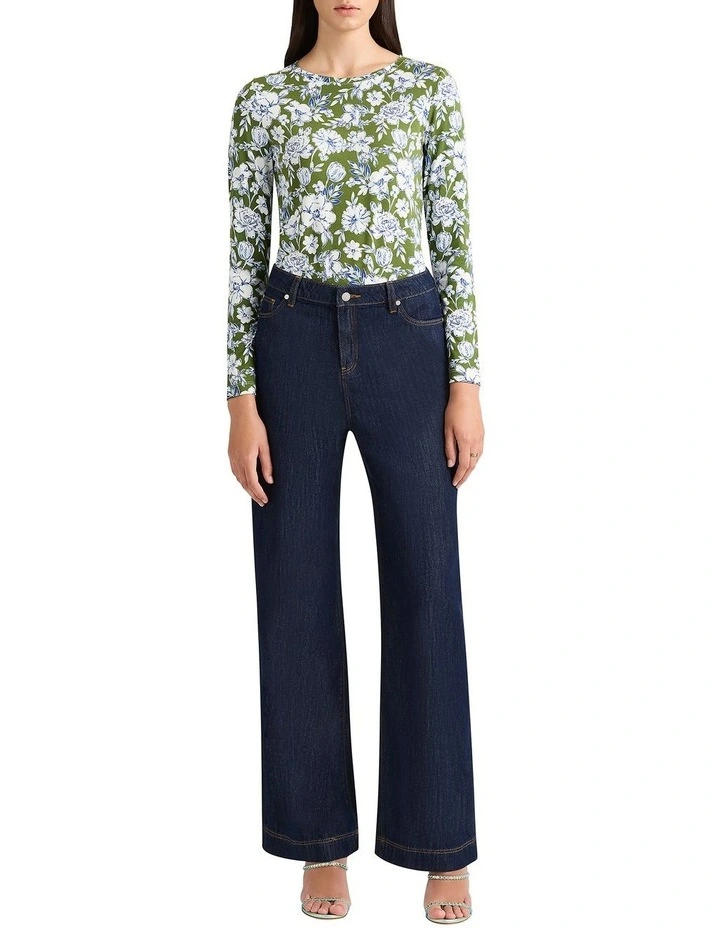 Imani Bamboo Top in Cactus Multi