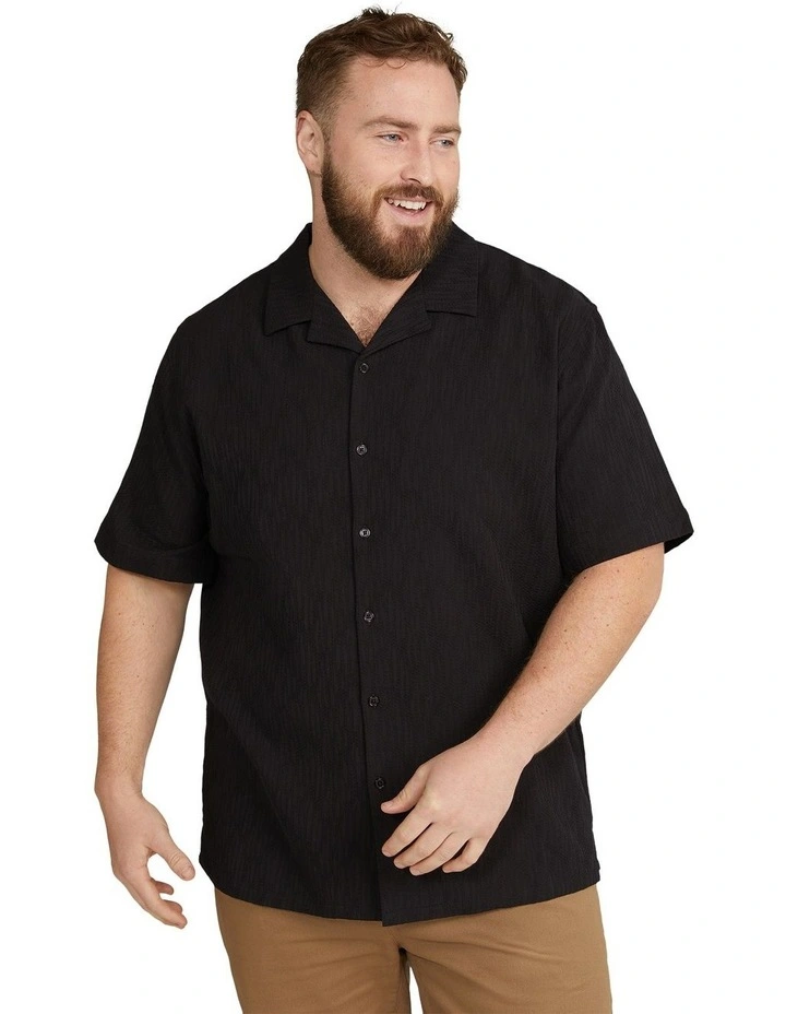 Griffen Relaxed Fit Shirt in Black