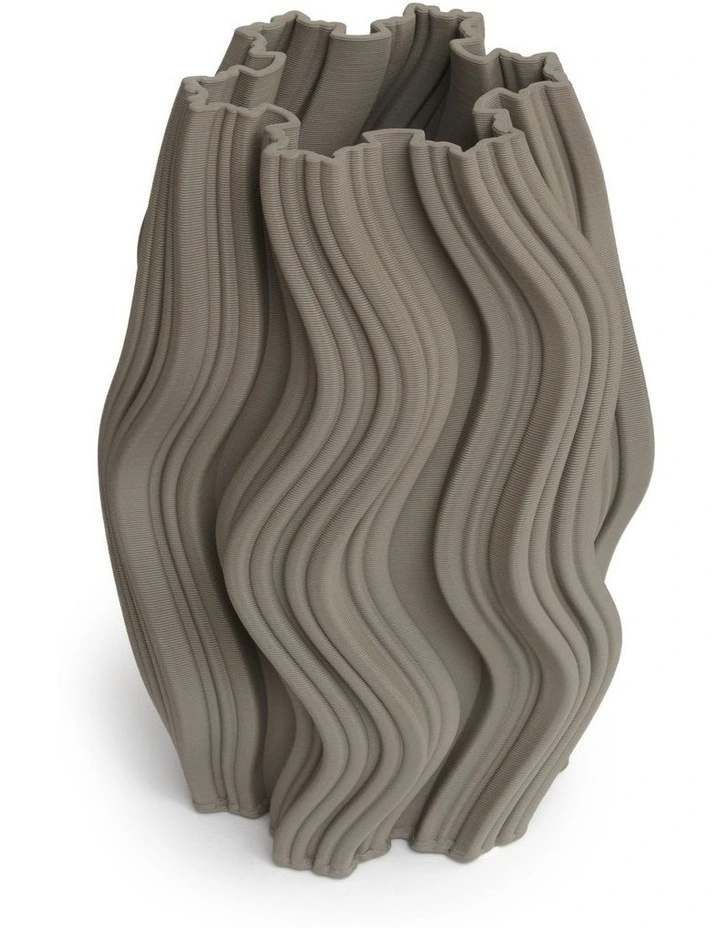 Harper Vase 30cm in Tan